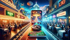 Ilustrasi antarmuka game cr2032 di smartphone dengan latar efek air dan cahaya biru